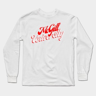 McGill University Long Sleeve T-Shirt